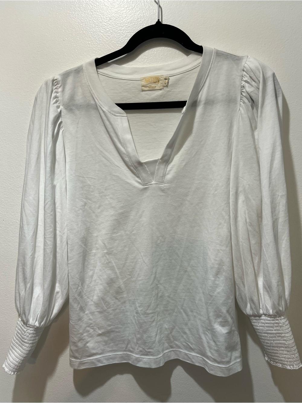 Nation LTD White Flora Peasant Tee